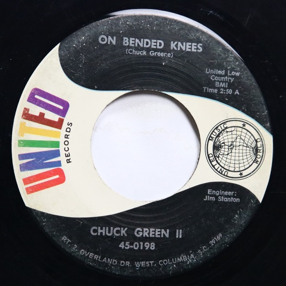 CHUCK GREEN II - ON BENDED KNEWS / LEGEND OF THE ALLIGATOR- OSCURE COUNTRY 45